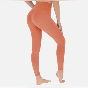 Women's High-Waisted Orange Leggings